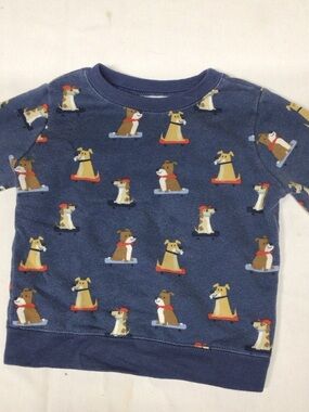 Garanimals Navy Blue Sweatshirt with Playful Dog Print